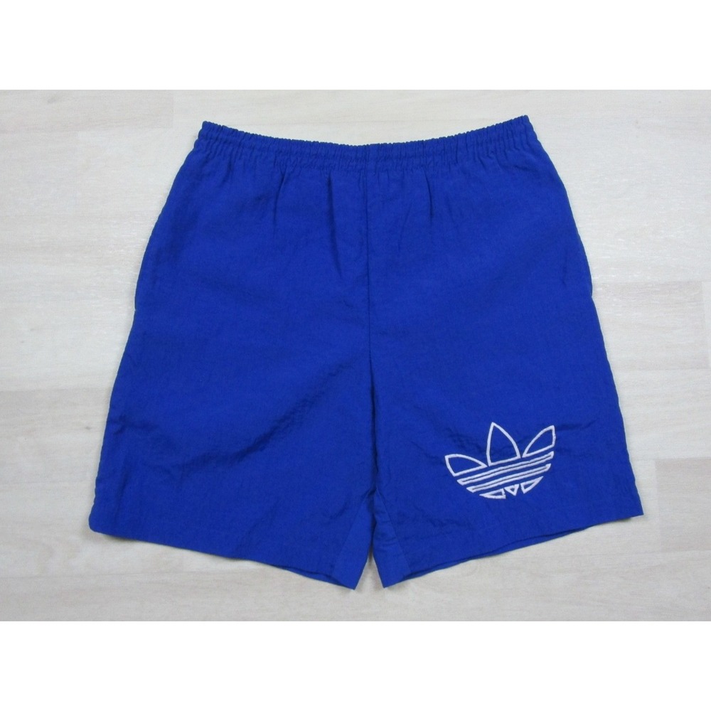 Vintage 90s Adidas Athletic Shorts Nylon Men's Big Trefoil Spellout Brief Liner